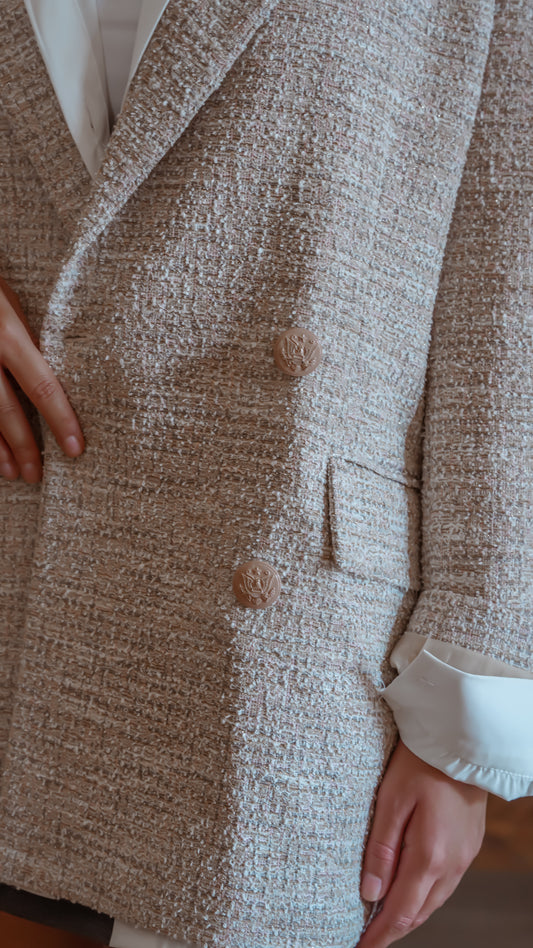 Tweed luxe blazer