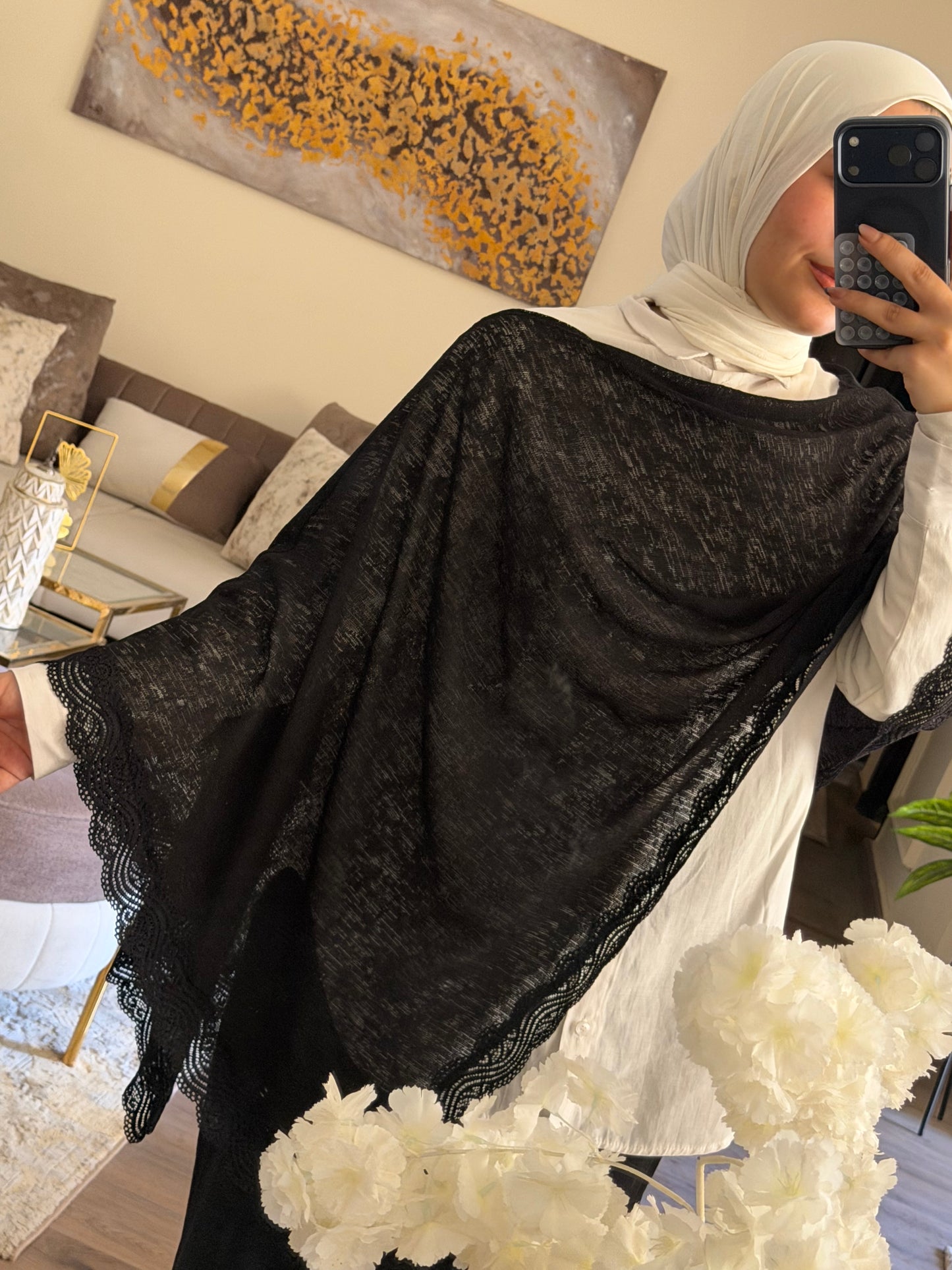 Lace poncho