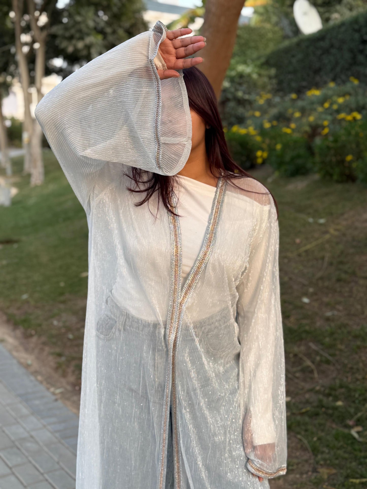 Silver Sparkle Kaftan