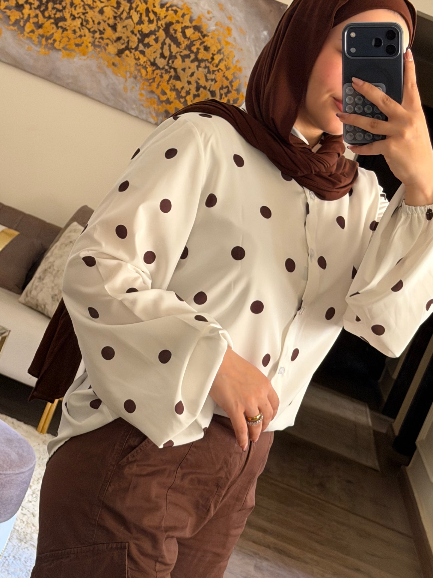 polka-dot chemise