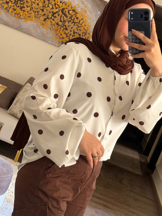 polka-dot chemise