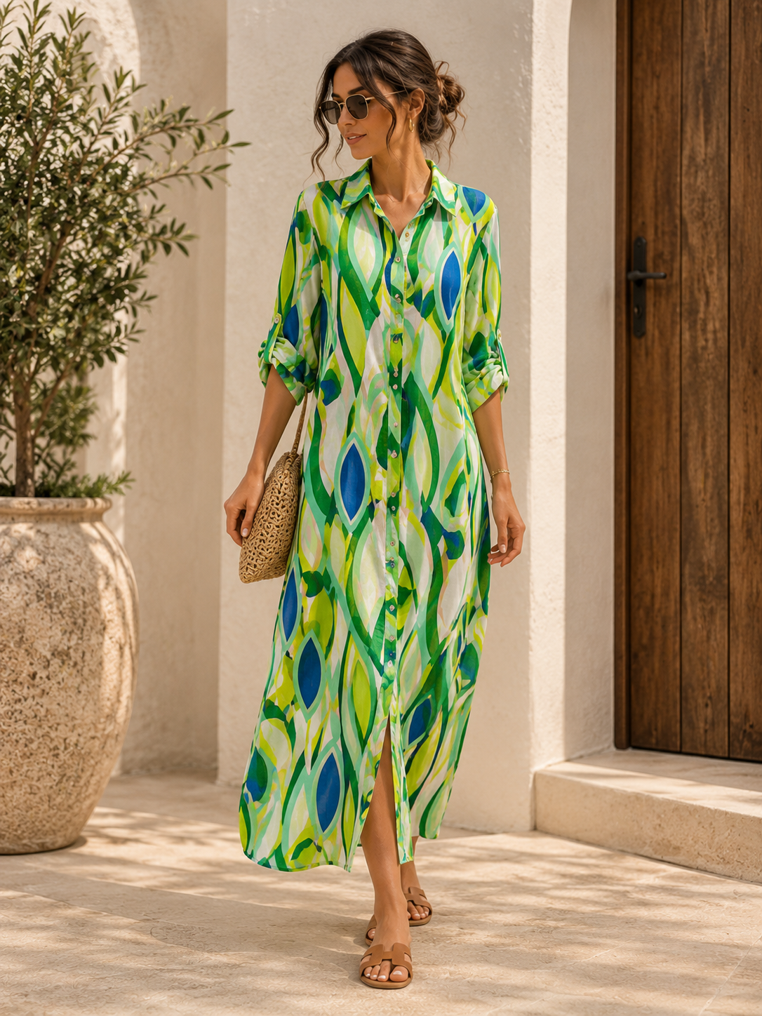 Capri Bloom chemise dress