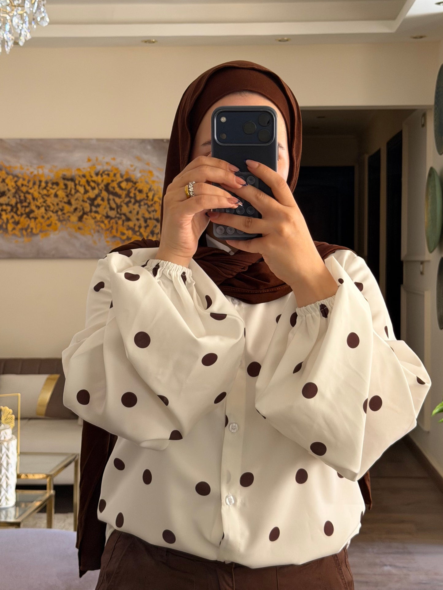 polka-dot chemise